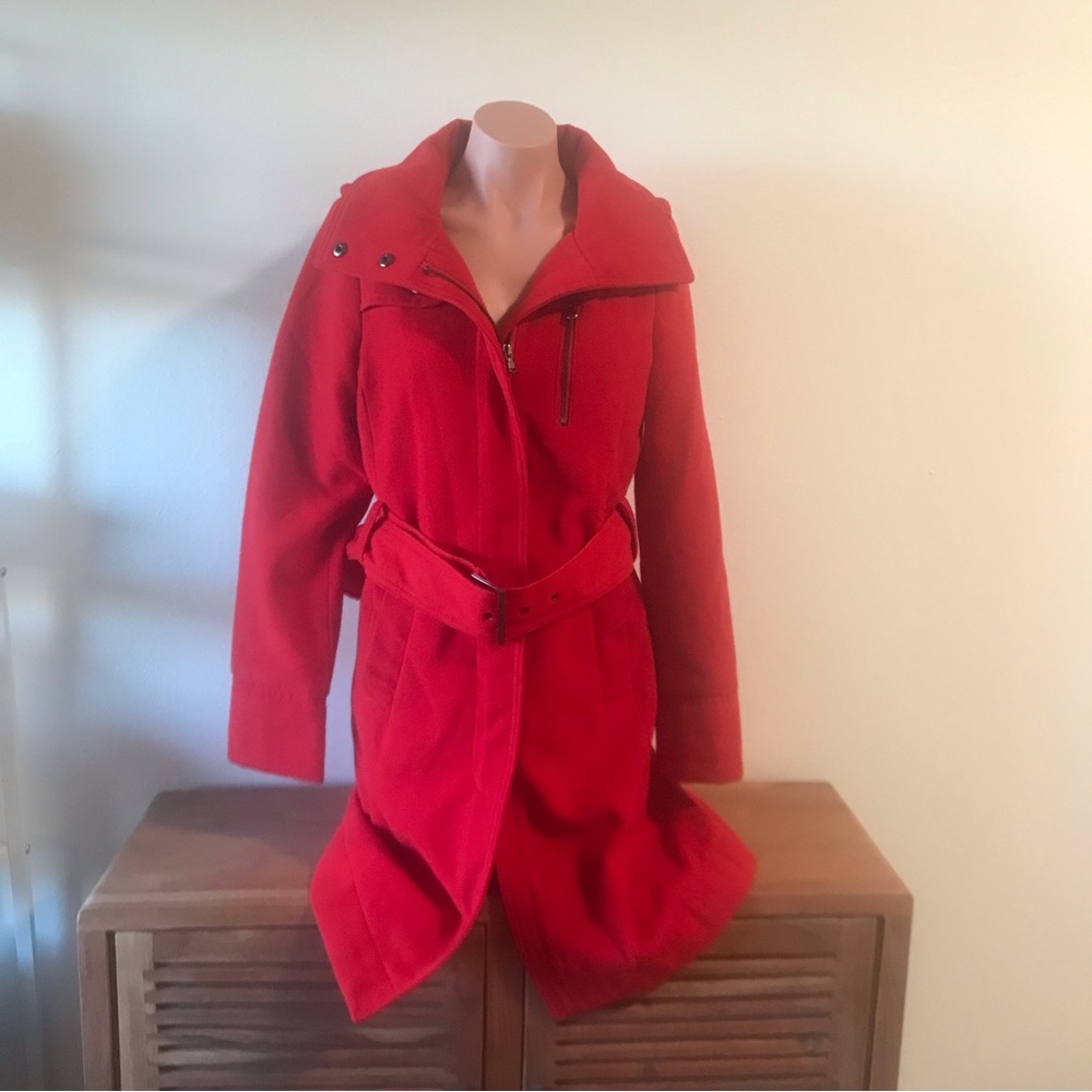 Worthington Red Trenchcoat size smalll - Picture 12 of 14
